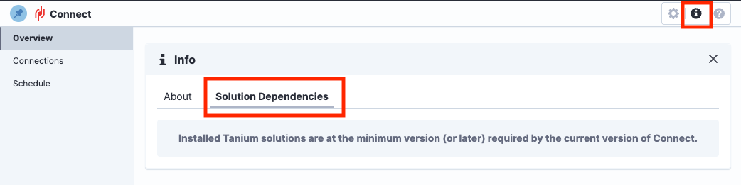 Example of an up-to-date system with no install dependency conflicts with Connect.