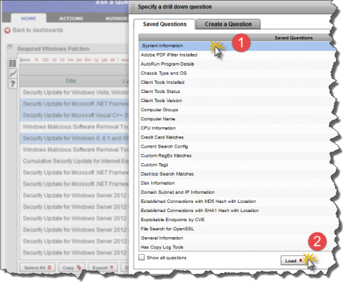 Drill Down Work Area - Tanium Knowledge Base